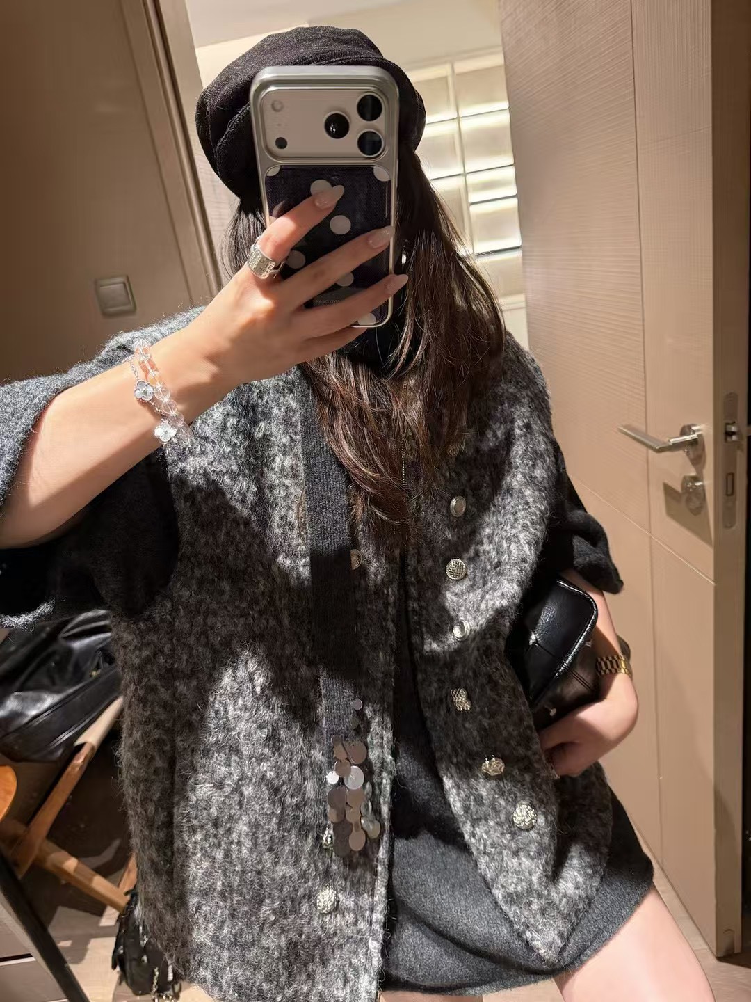 圈圈多扣毛圈棉馬甲背心 圈圈多扣毛圈棉馬甲背心