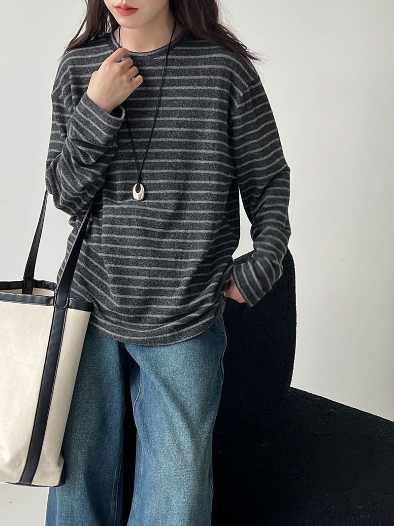 長袖慵懶寬鬆圓領