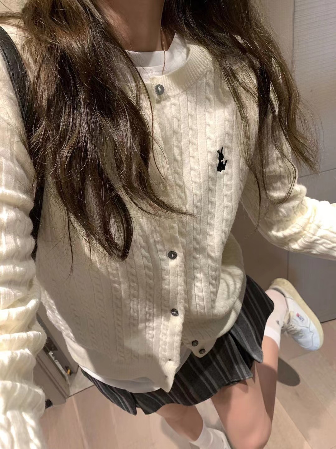 秋冬麻花麻花針織開衫外套 秋冬麻花麻花針織開衫外套