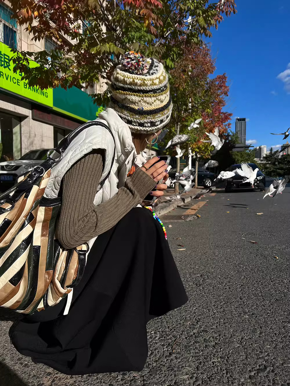 針織半身裙魚尾裙垂墜感高腰A字裙10