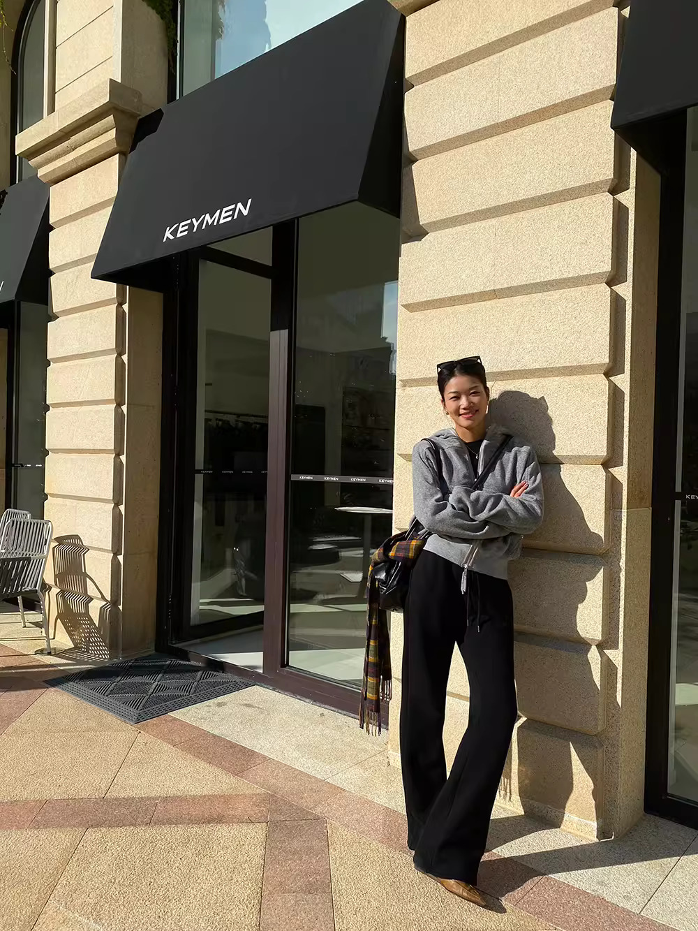 冬季運動褲款加絨衛褲休閒拖地微喇褲子6