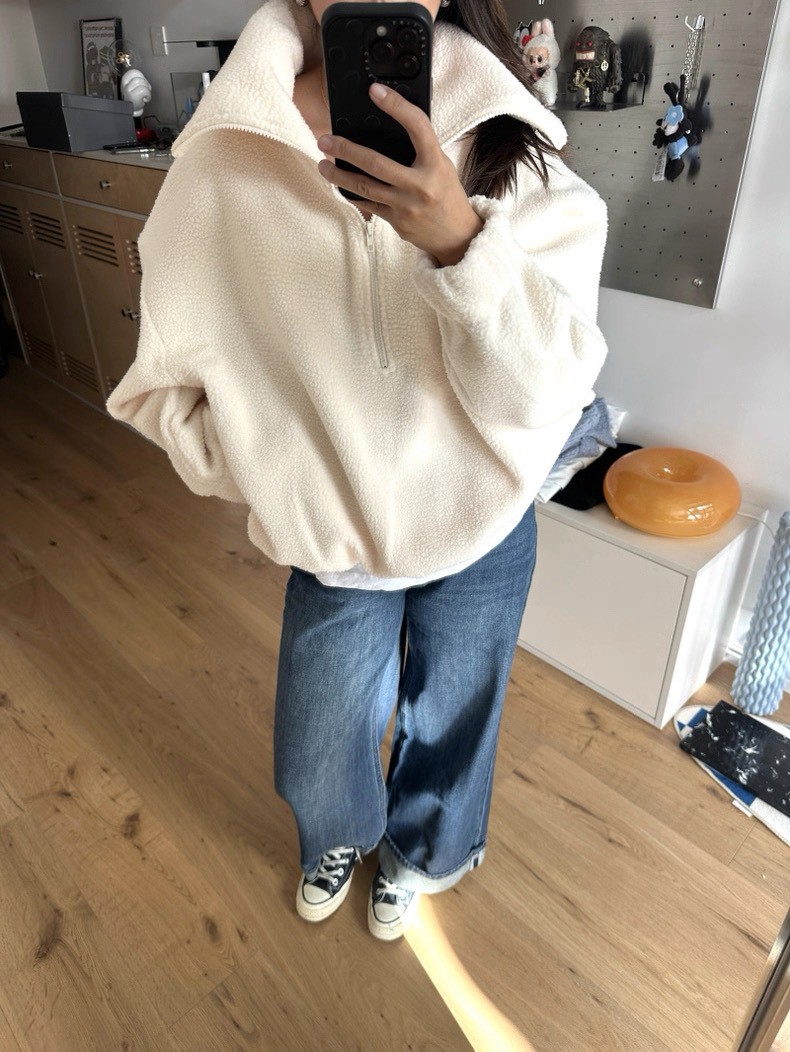 保暖立領加厚搖粒絨衛衣拉鍊