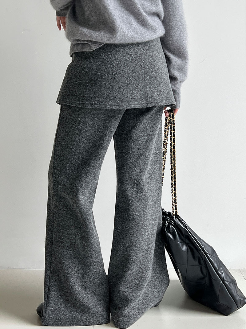 韓版時尚屁簾喇叭褲