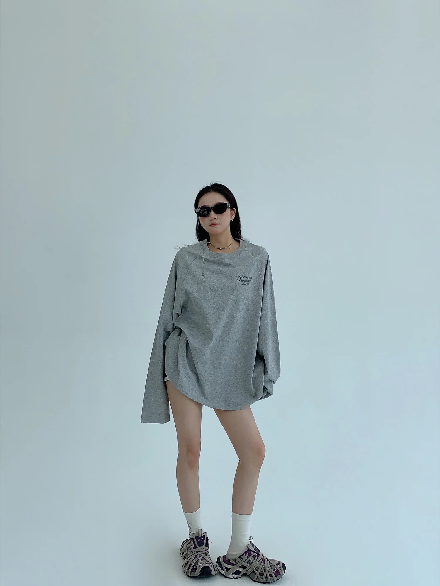 字母印花純棉休閒上衣 字母印花純棉休閒上衣