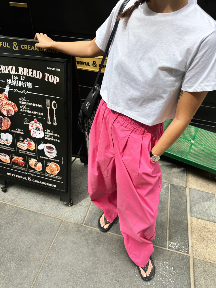 夏季超薄廓形闊腿寬鬆高顯瘦休閒褲