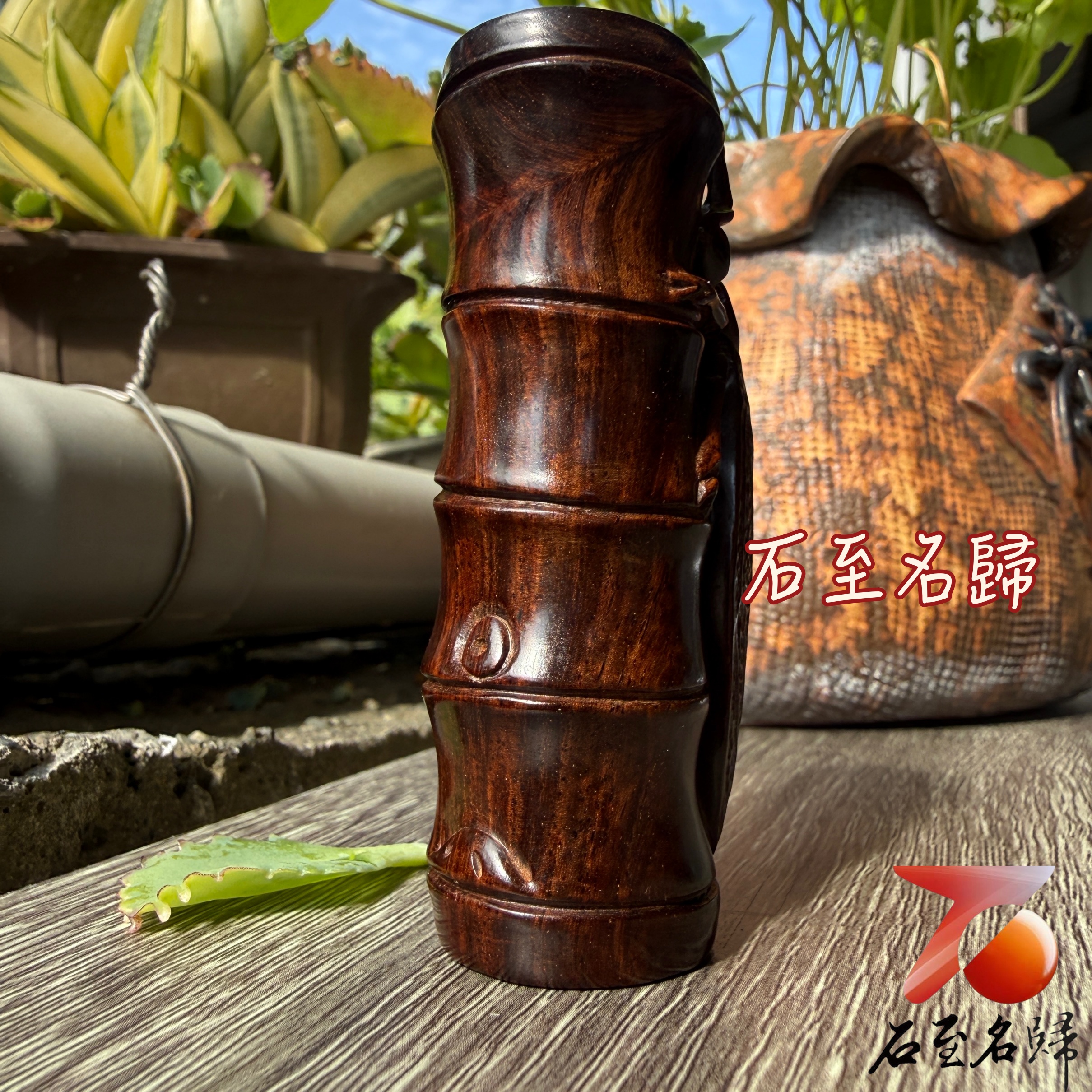 天然 印度小葉紫檀高油密帶金星樹心料 湘工手作【步步高鳴,蟬轉鴻運】3