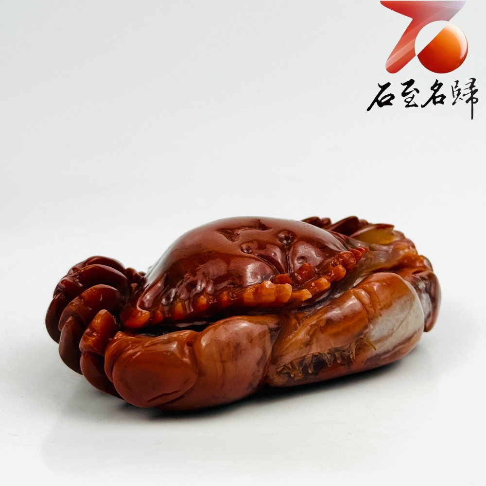 老撾石手工精雕 張國民老師作品【赤甲聚財・八方來財】6