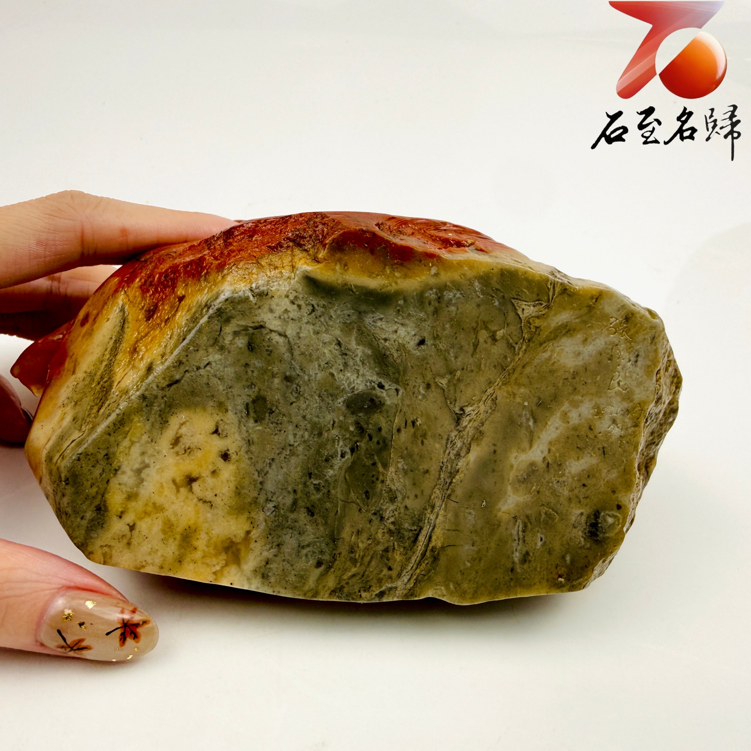 老撾三彩石手工精雕 張國民老師作品【紅紅火火・富甲一方】5