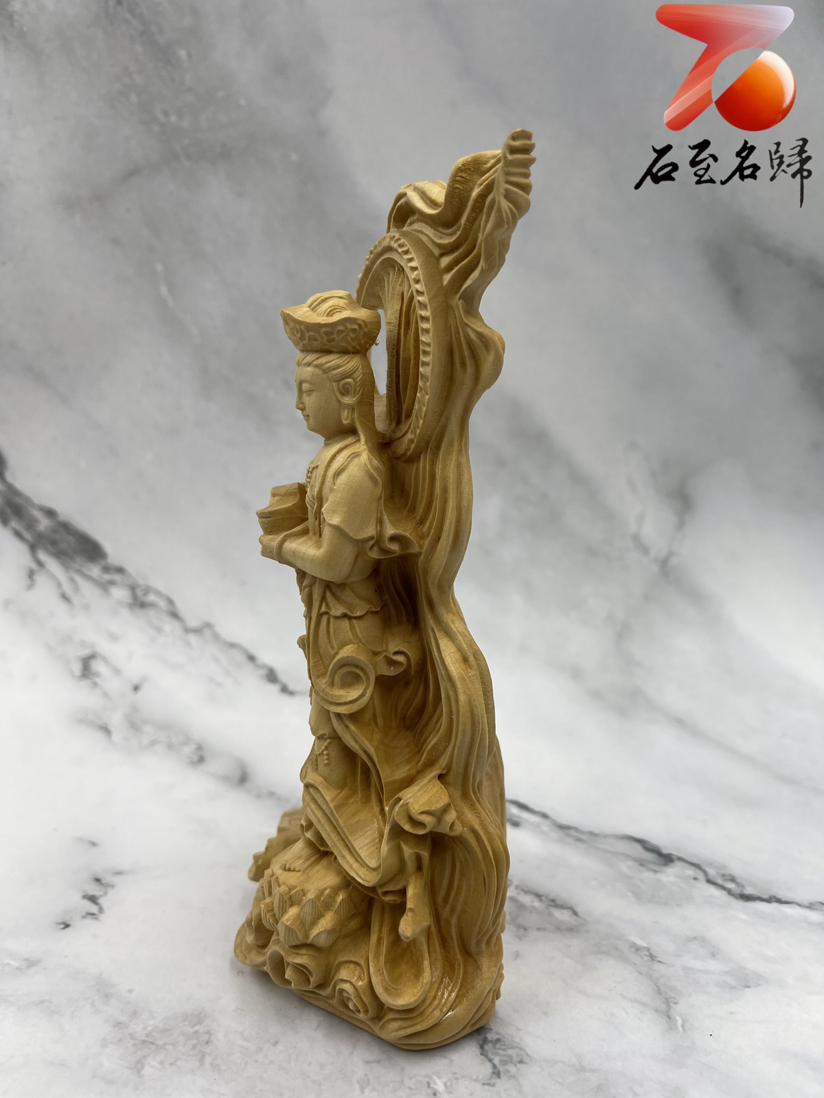 進口黃楊木精雕作品【福德正神-土地公】 - 石至名歸