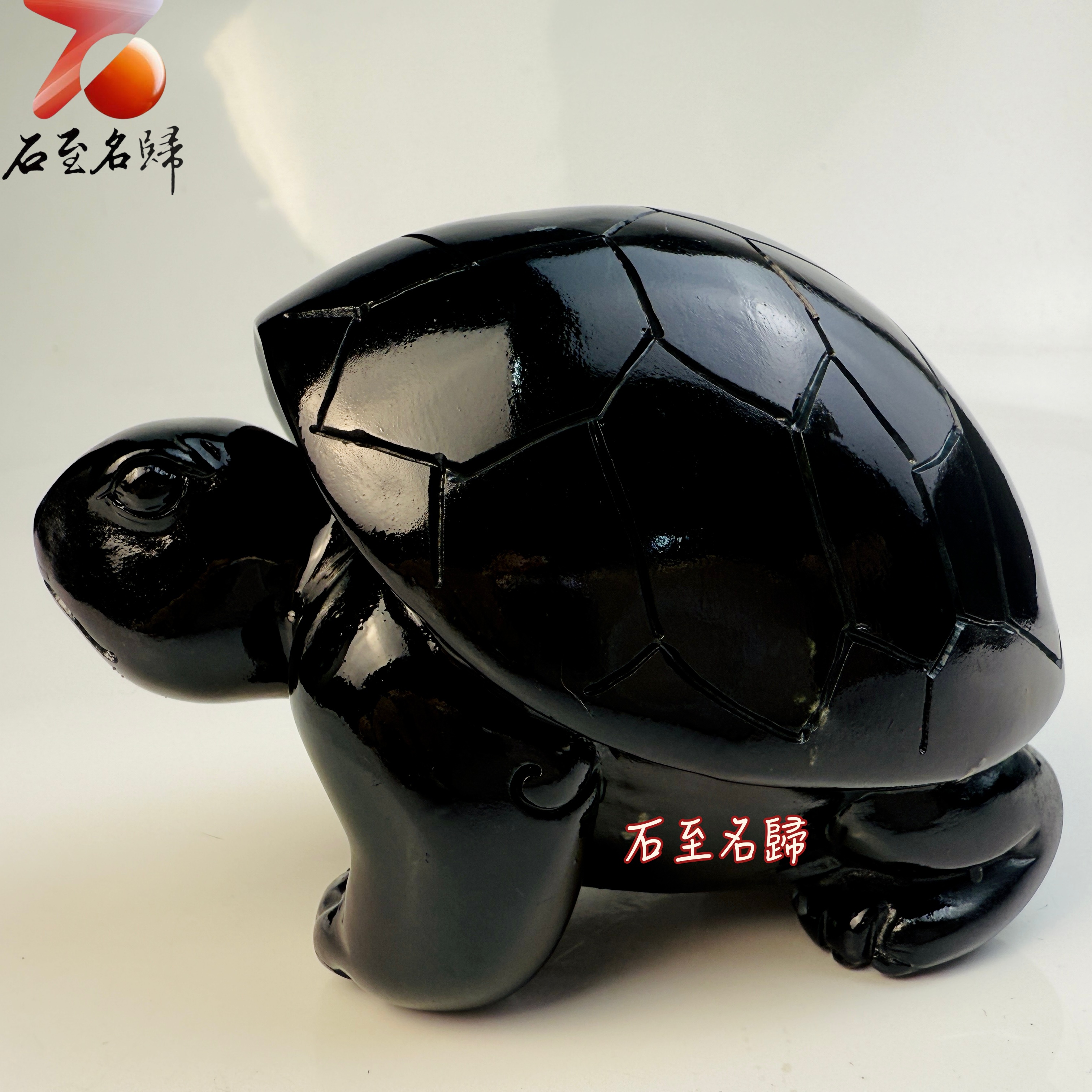 丹東石純手工雕烏龜 【玄甲守護君】張國民老師作品5