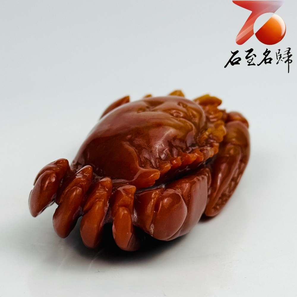 老撾石手工精雕 張國民老師作品【紅紅火火,橫財大將】6