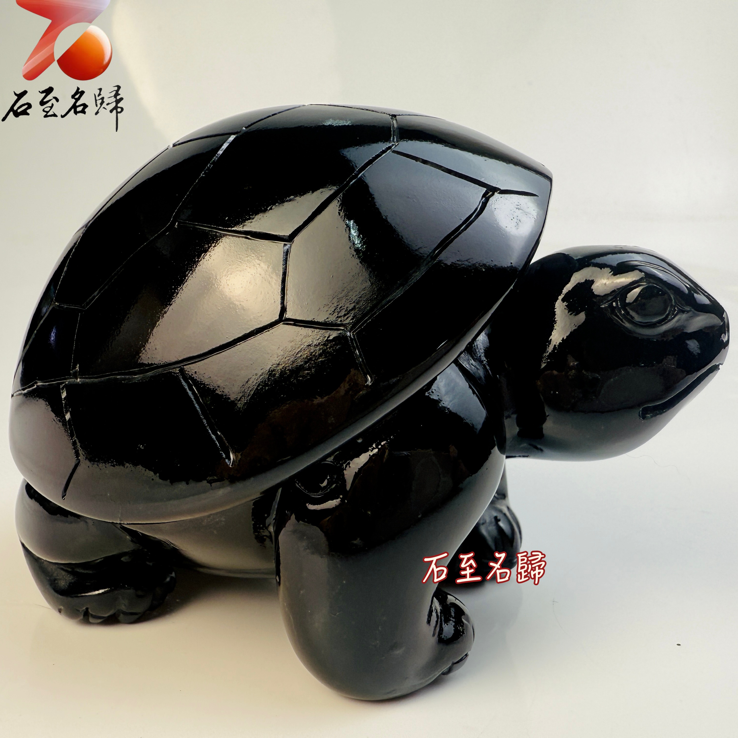 丹東石純手工雕烏龜 【玄甲守護君】張國民老師作品2