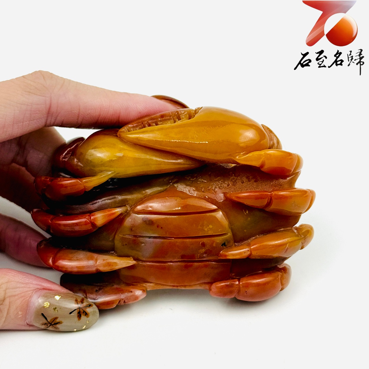 老撾石手工精雕 張國民老師作品【金生有鉗(錢)】4
