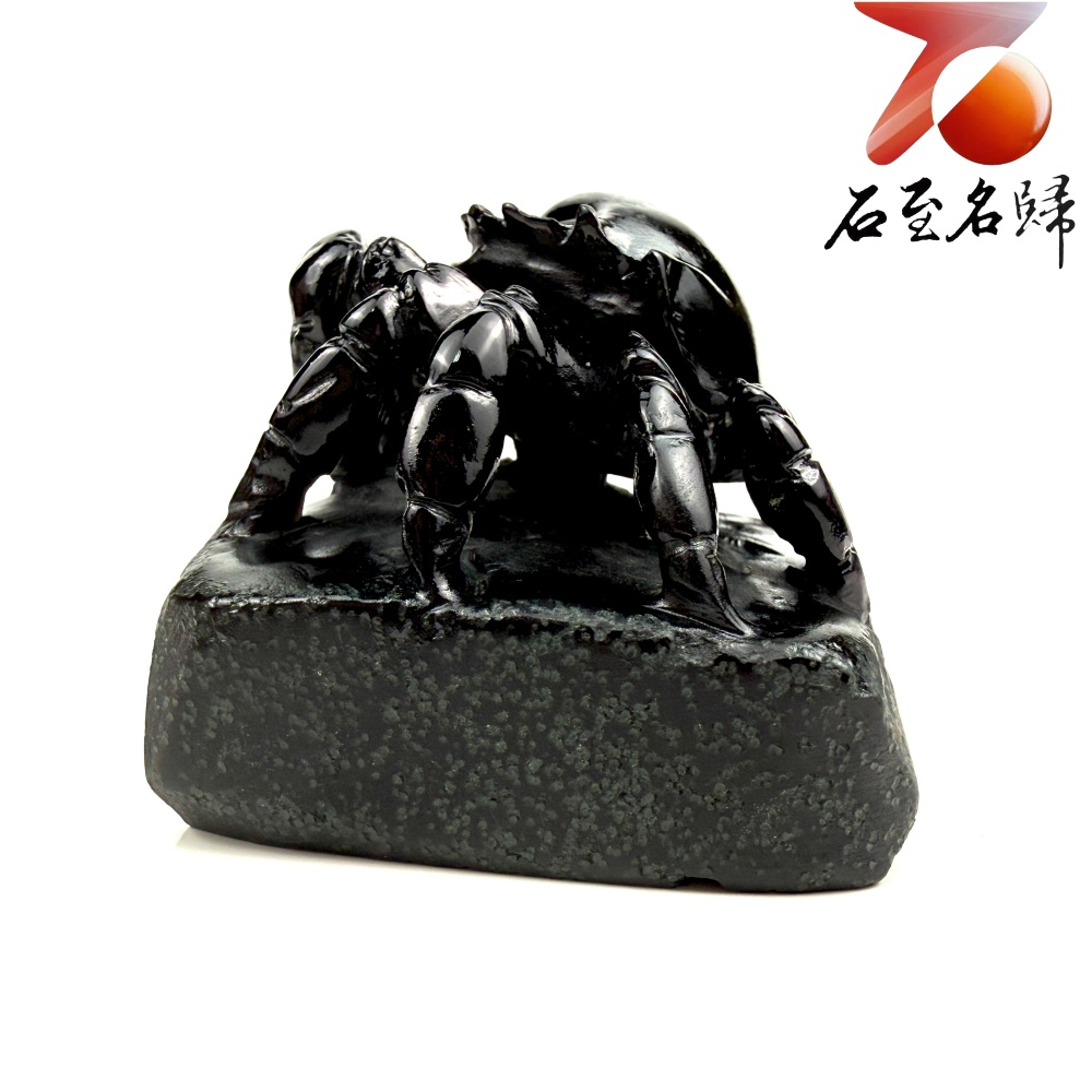 丹東石純手工雕 張國民老師作品【玄甲聚寶,八方來財】3