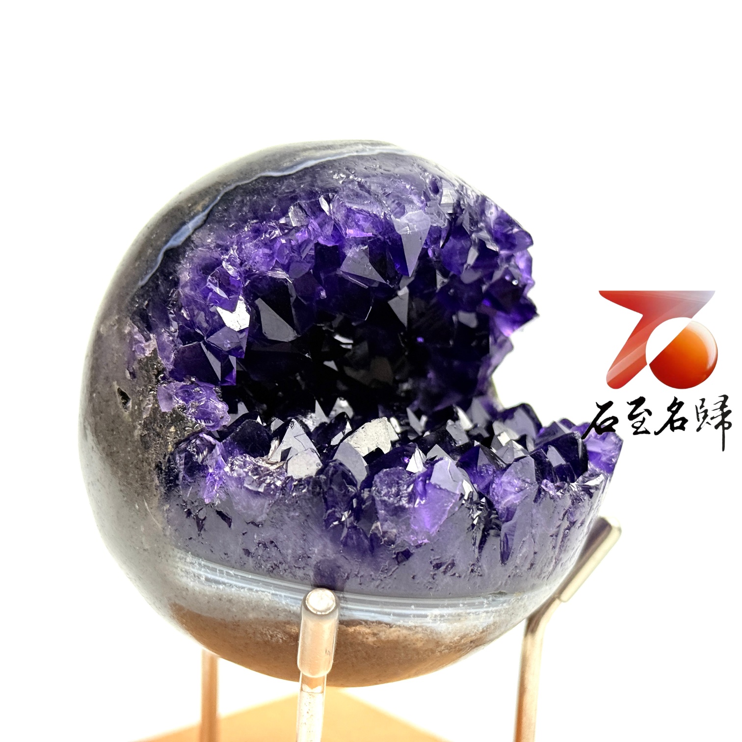 天然 烏拉圭紫水晶收藏級極品【笑口常開.好運自來】6