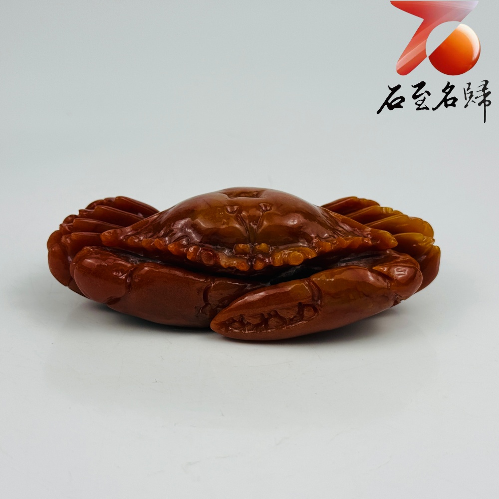 老撾石手工精雕 張國民老師作品【紅紅火火,橫財大將】4