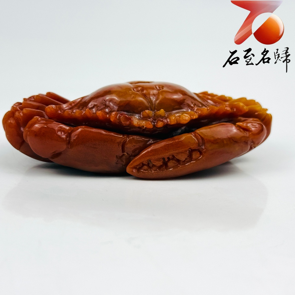 老撾石手工精雕 張國民老師作品【紅紅火火,橫財大將】7