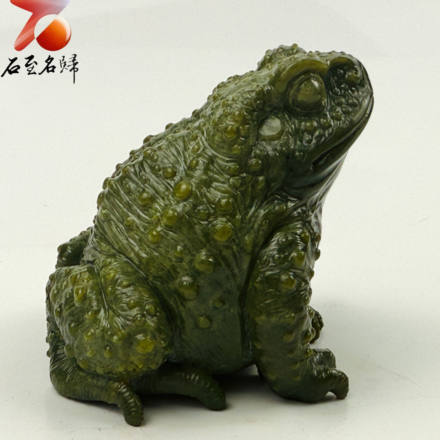 壽山稀有石種【呱呱來財】王逸文老師純手工雕刻