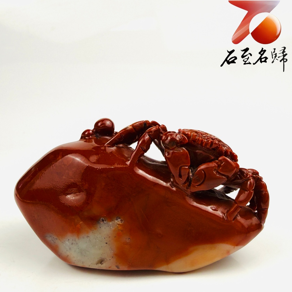 老撾石手工精雕 張國民老師作品【朱甲鎮庫・八方聚財】2