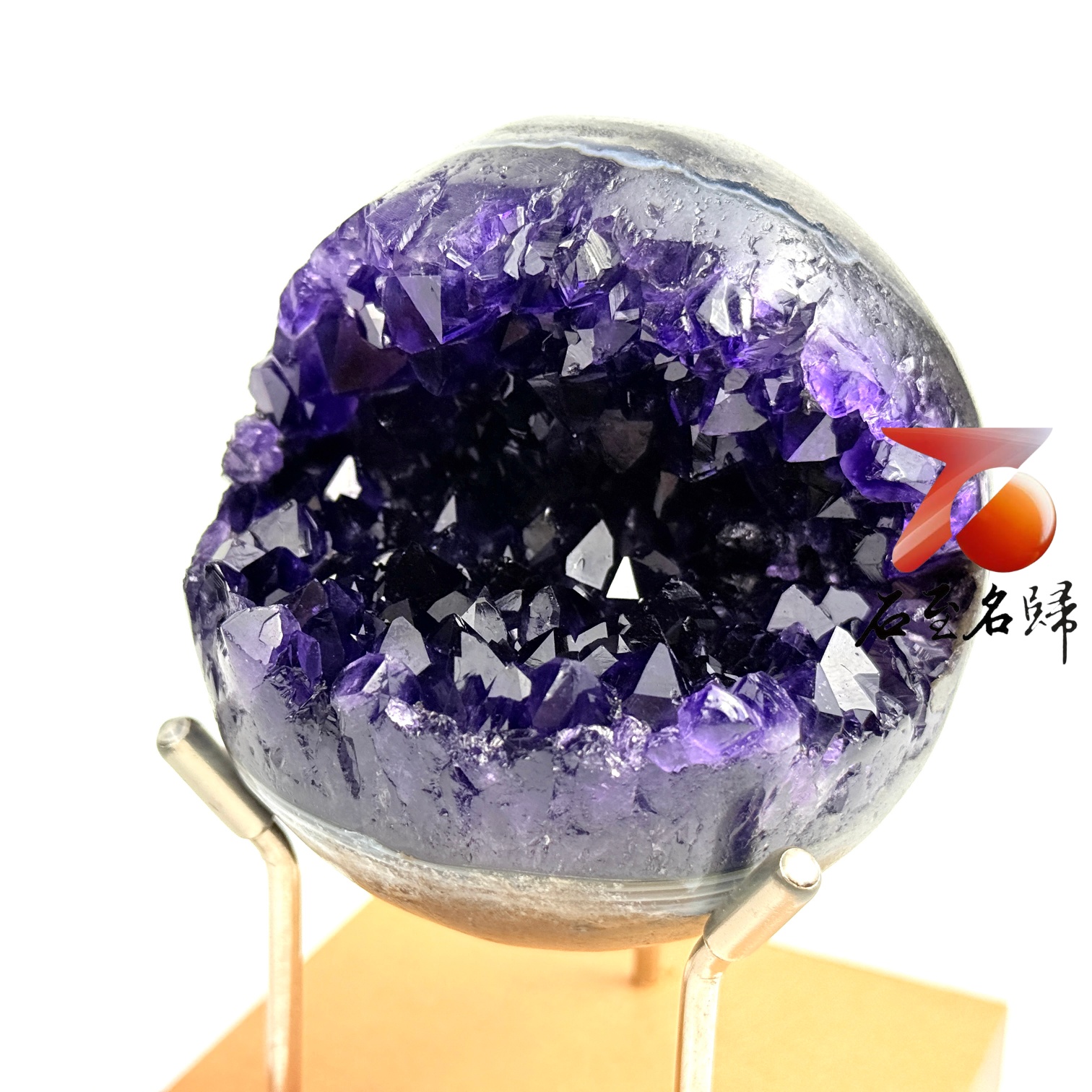 天然 烏拉圭紫水晶收藏級極品【笑口常開.好運自來】8