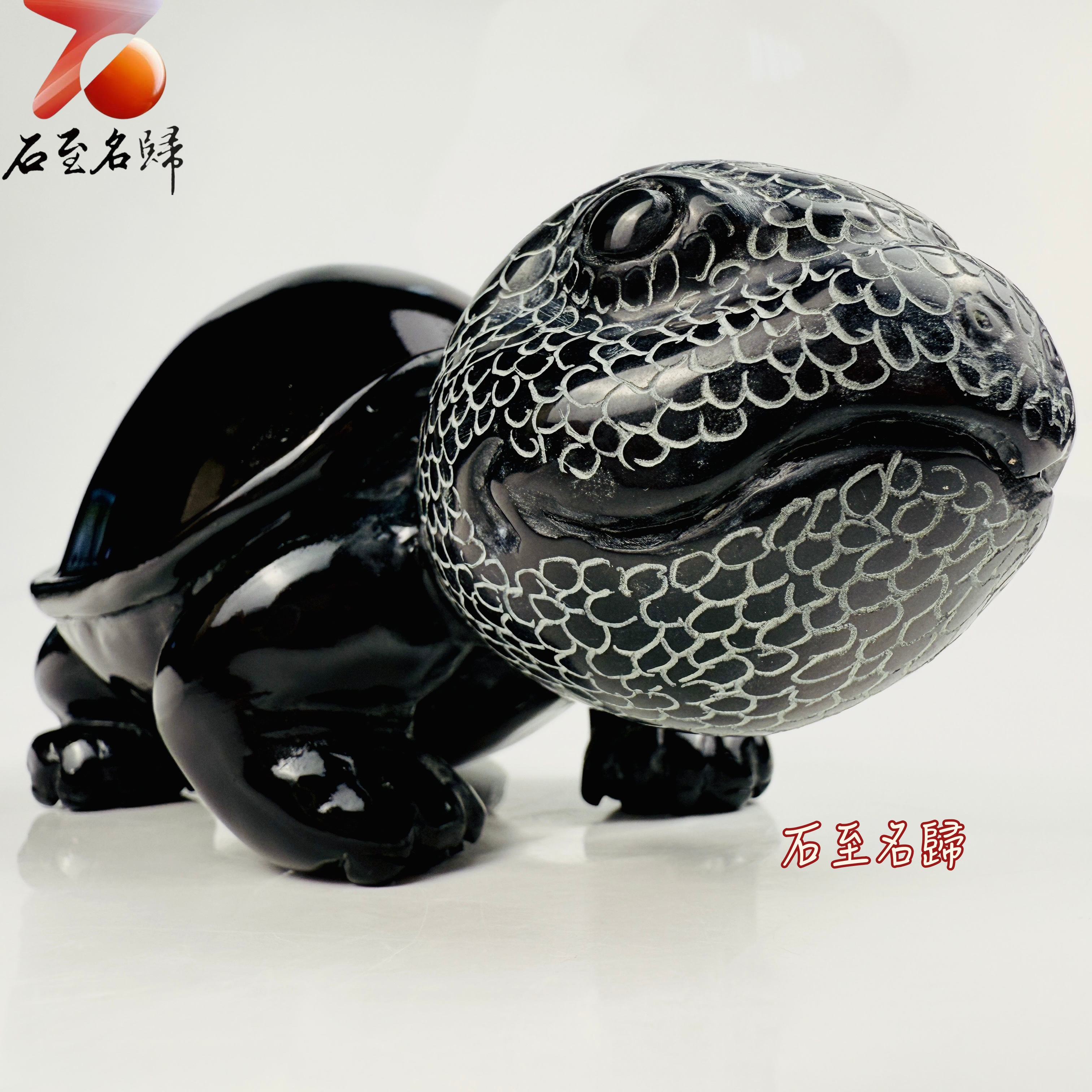 丹東石純手工雕烏龜 張國民雕刻家作品【石甲俠龜】5