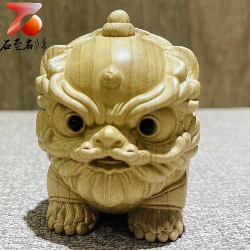 楠一刀彫獅子A 楠一刀彫獅子A