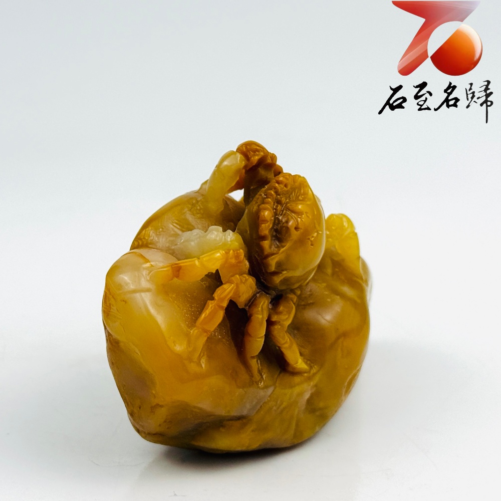 老撾石手工精雕 張國民老師作品【黃金富甲,八方來財】6