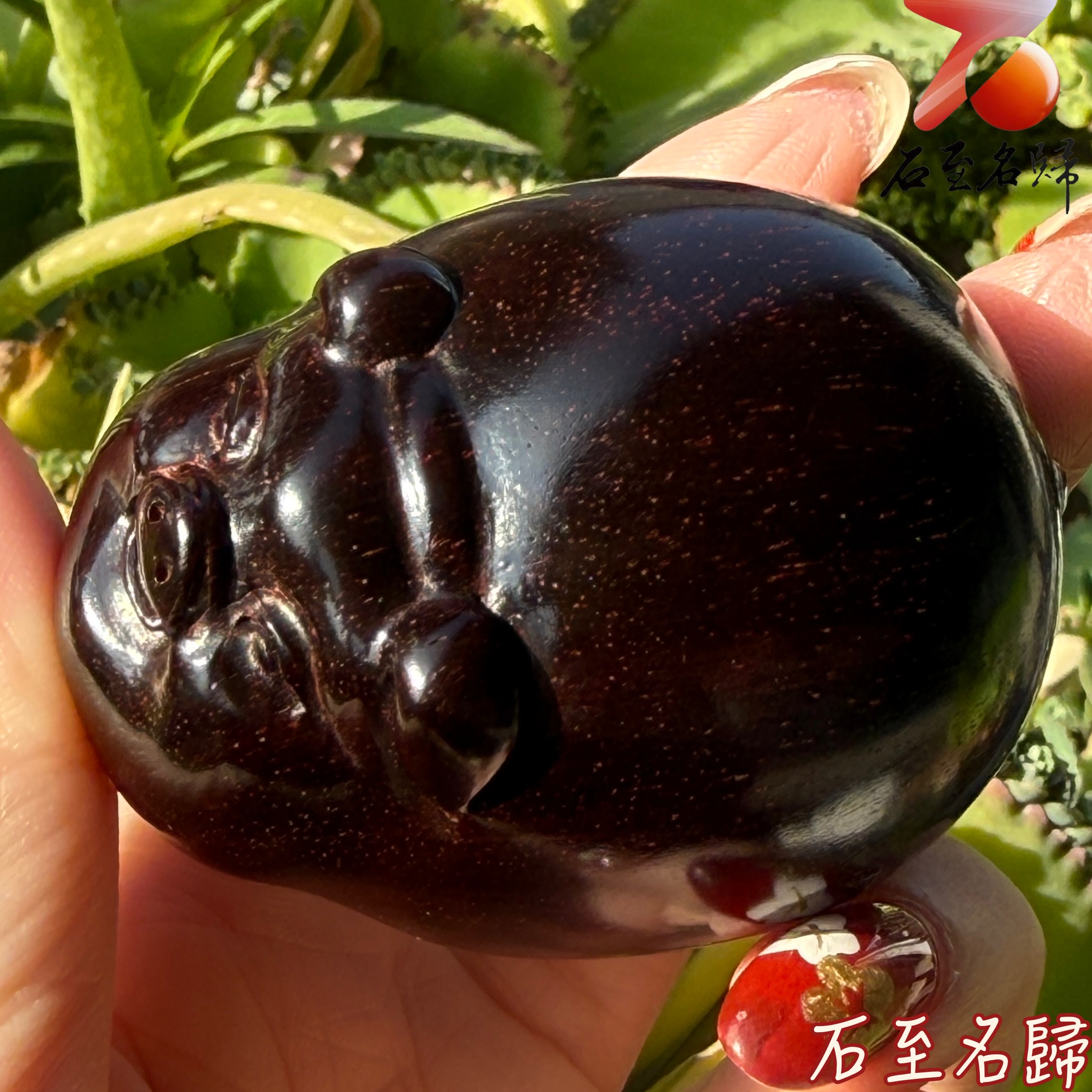 天然 印度小葉紫檀高油密超滿金星樹心料 湘工手作【轉運金豬】2