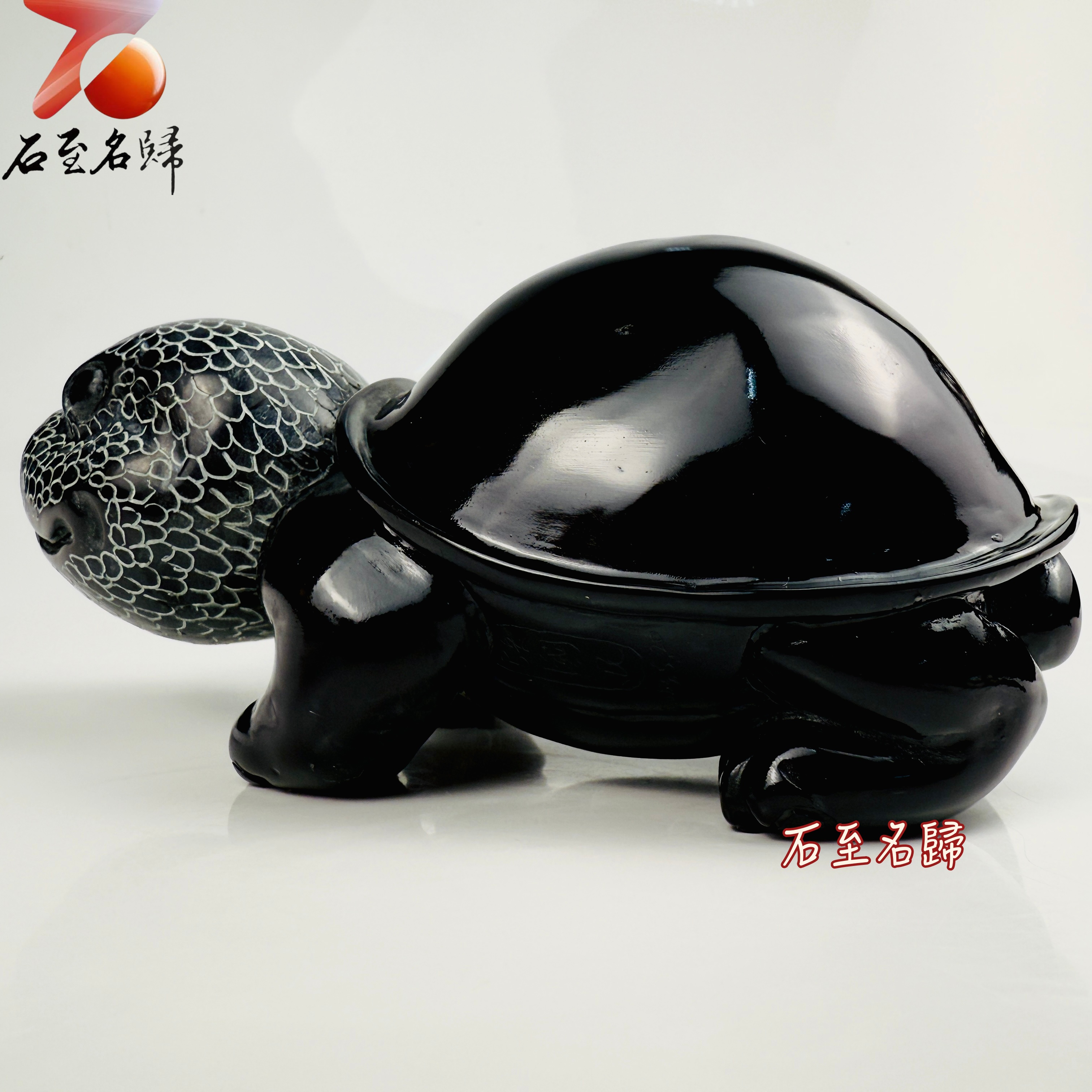 丹東石純手工雕烏龜 張國民雕刻家作品【石甲俠龜】8