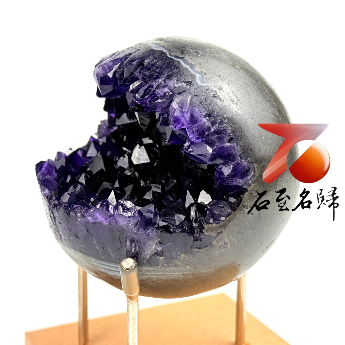 天然 烏拉圭紫水晶收藏級極品【笑口常開.好運自來】4