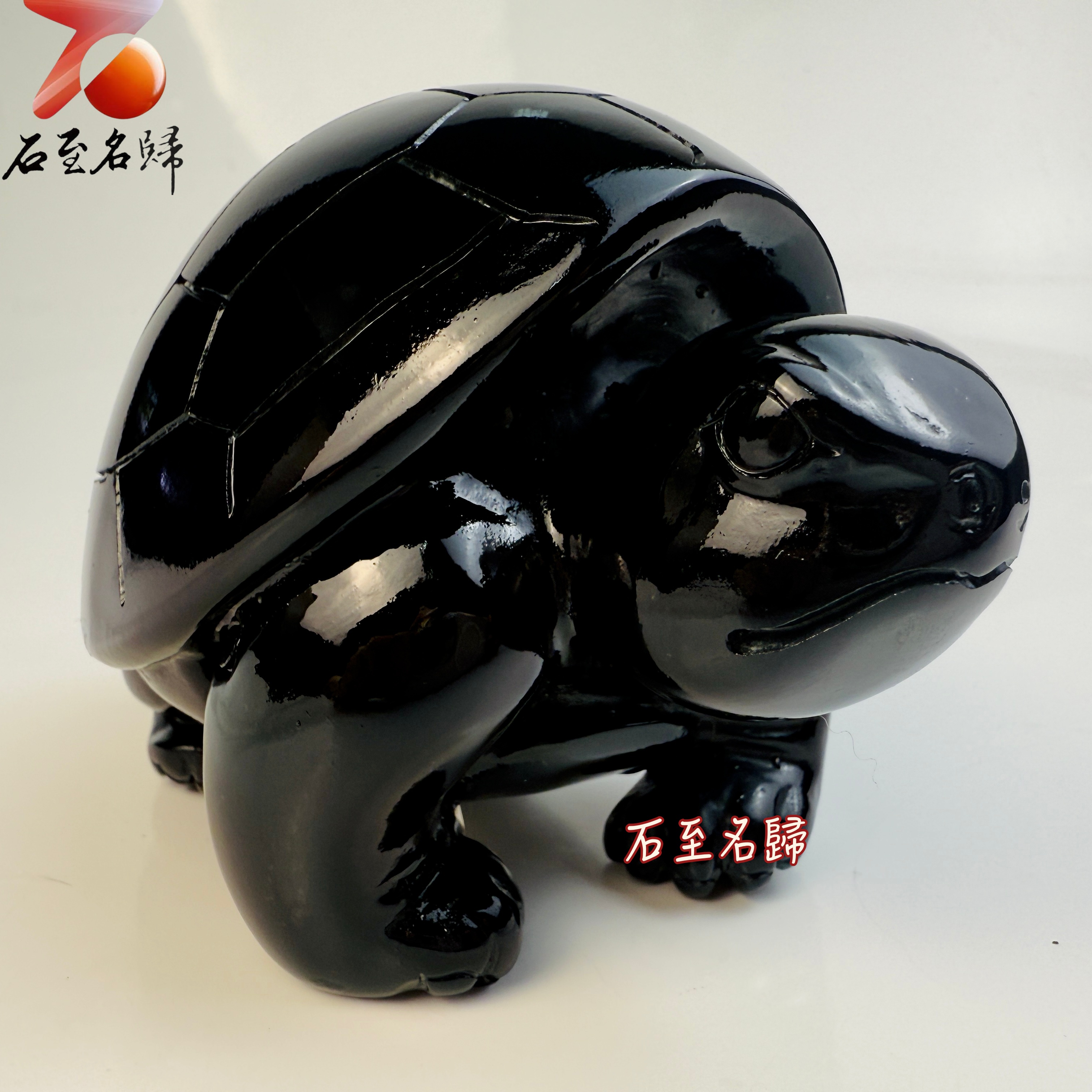 丹東石純手工雕烏龜 【玄甲守護君】張國民老師作品3