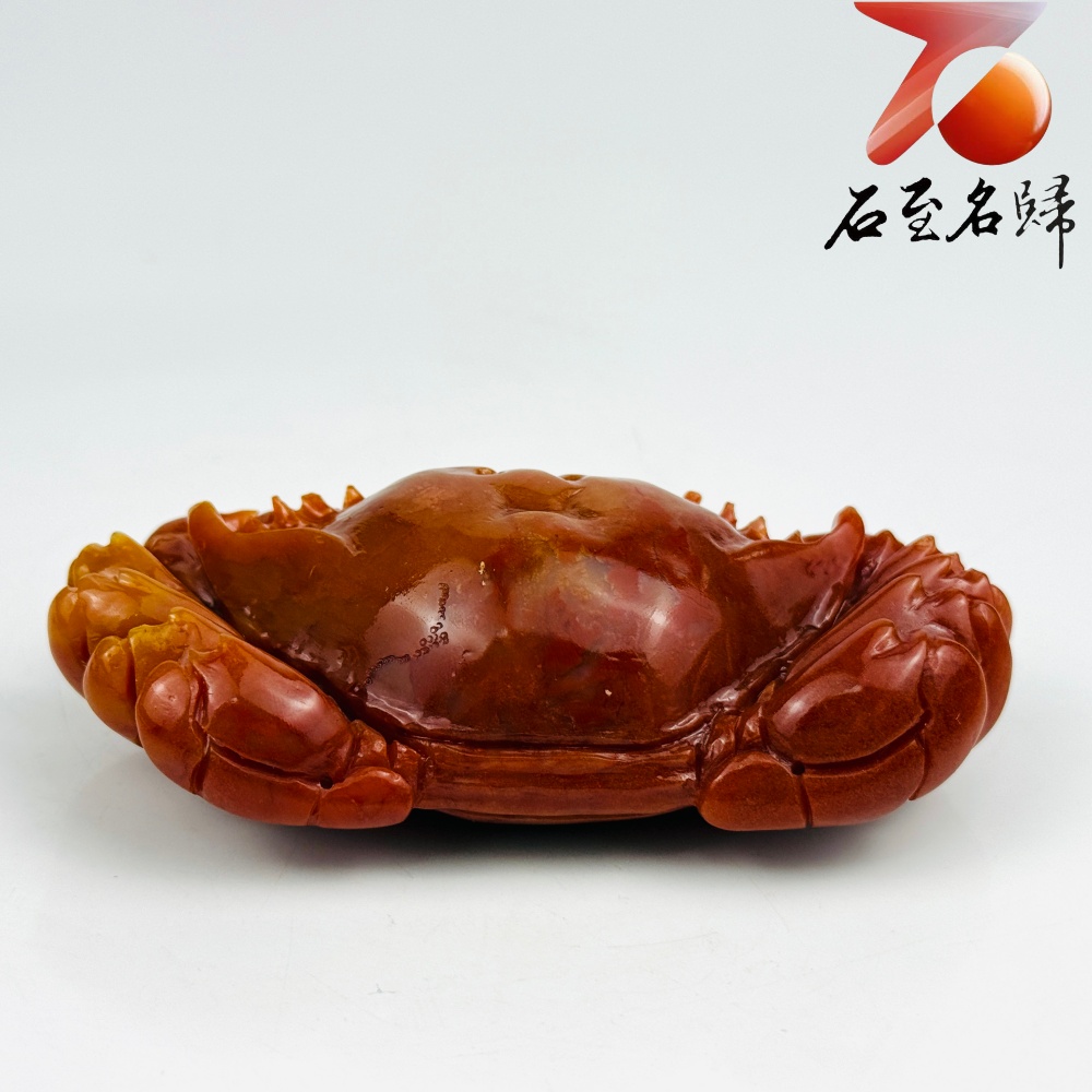 老撾石手工精雕 張國民老師作品【紅紅火火,橫財大將】3