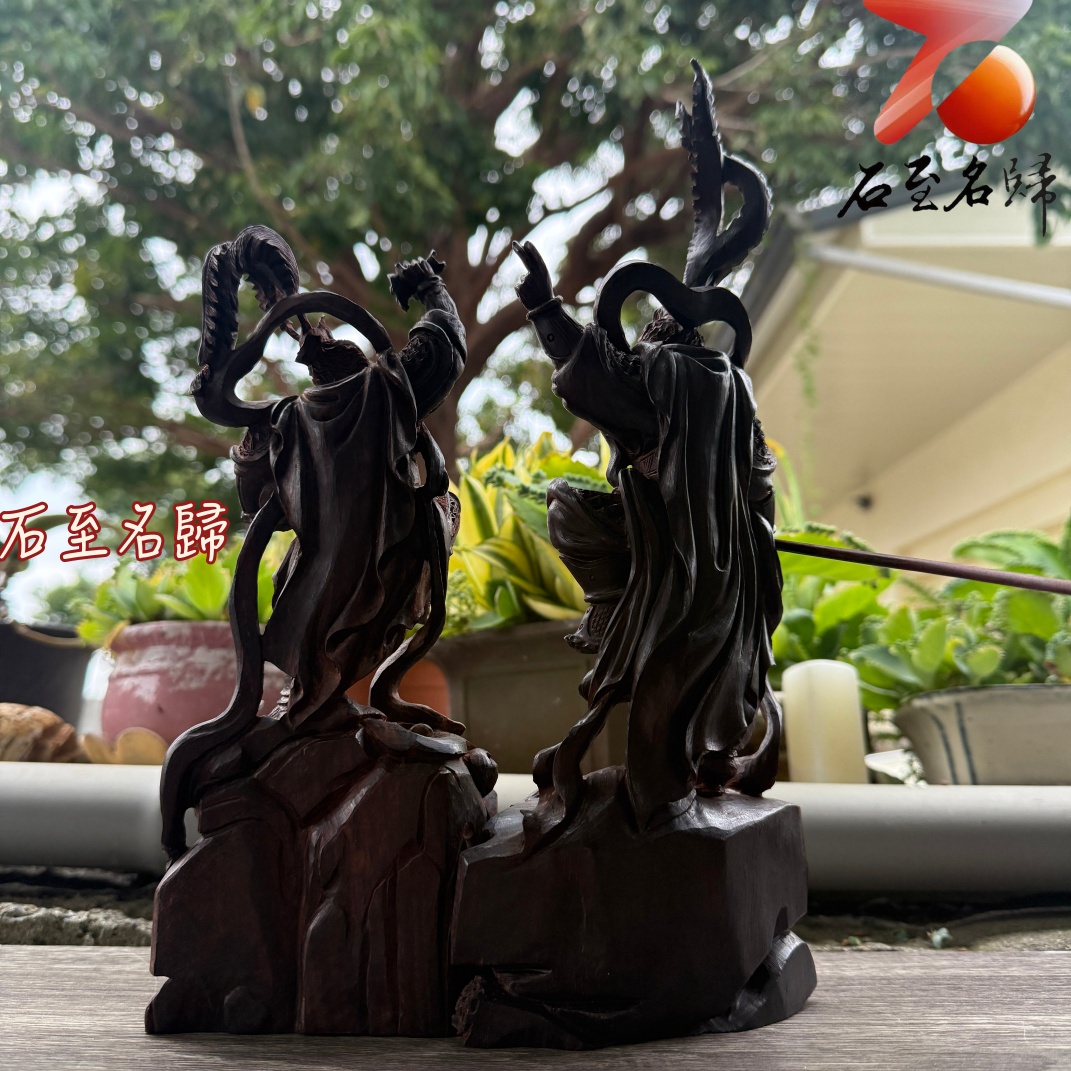 印度小葉紫檀老料 純手工雕刻 齊天大聖系列作品【定海齊天,踏雲凌霄】6