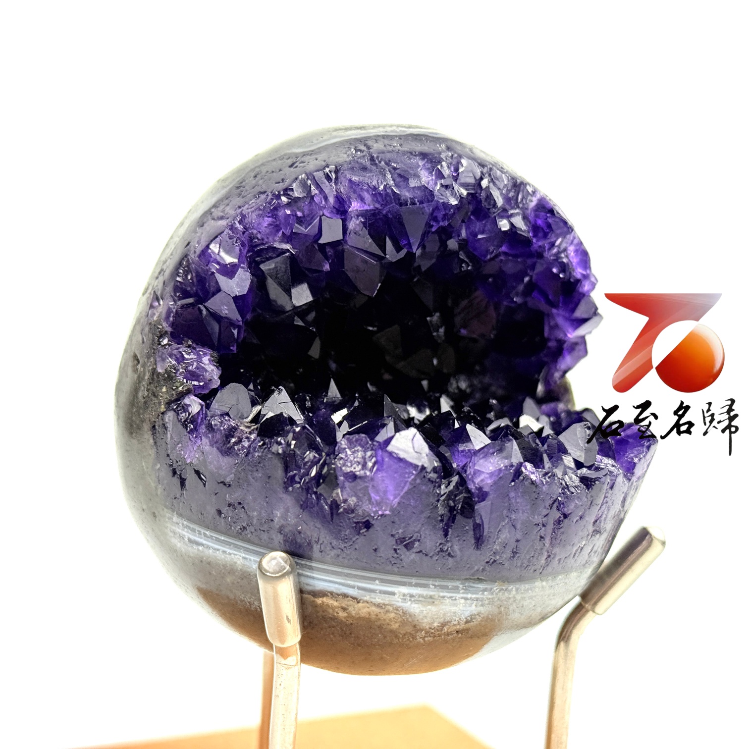 天然 烏拉圭紫水晶收藏級極品【笑口常開.好運自來】7