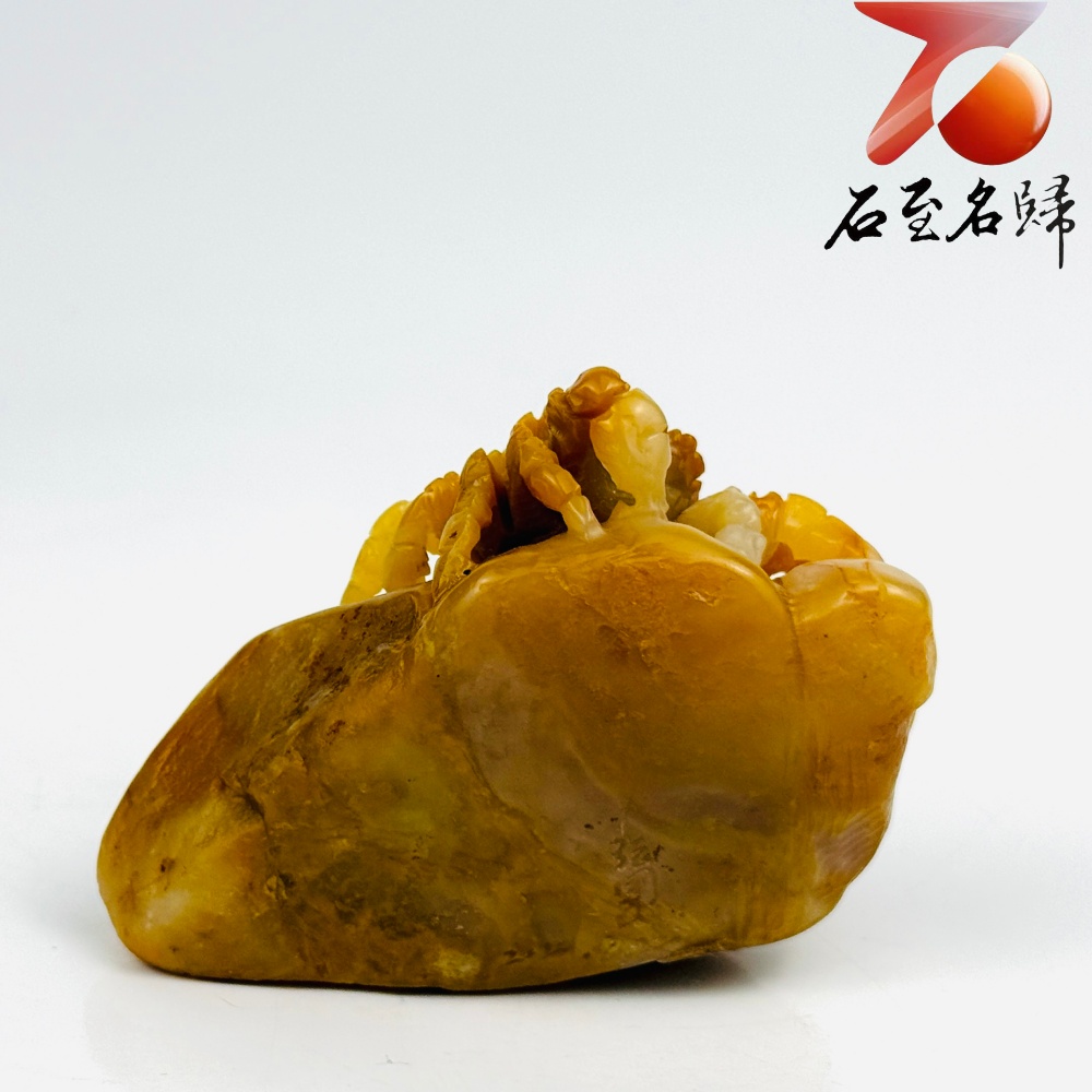 老撾石手工精雕 張國民老師作品【黃金富甲,八方來財】4
