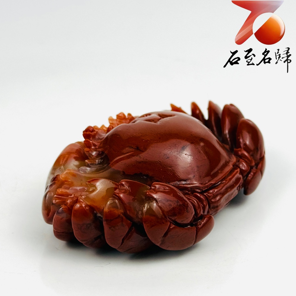 老撾石手工精雕 張國民老師作品【赤甲聚財・八方來財】4