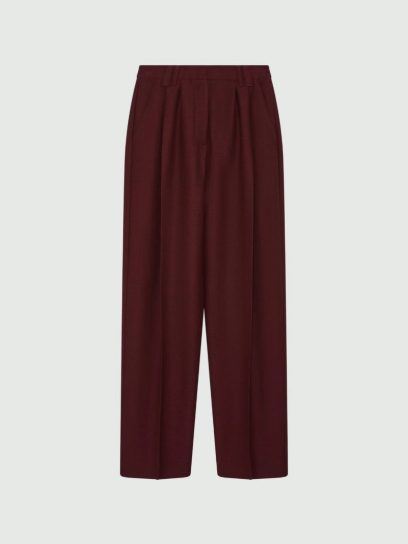 MARELLA羊毛混紡西裝寬褲