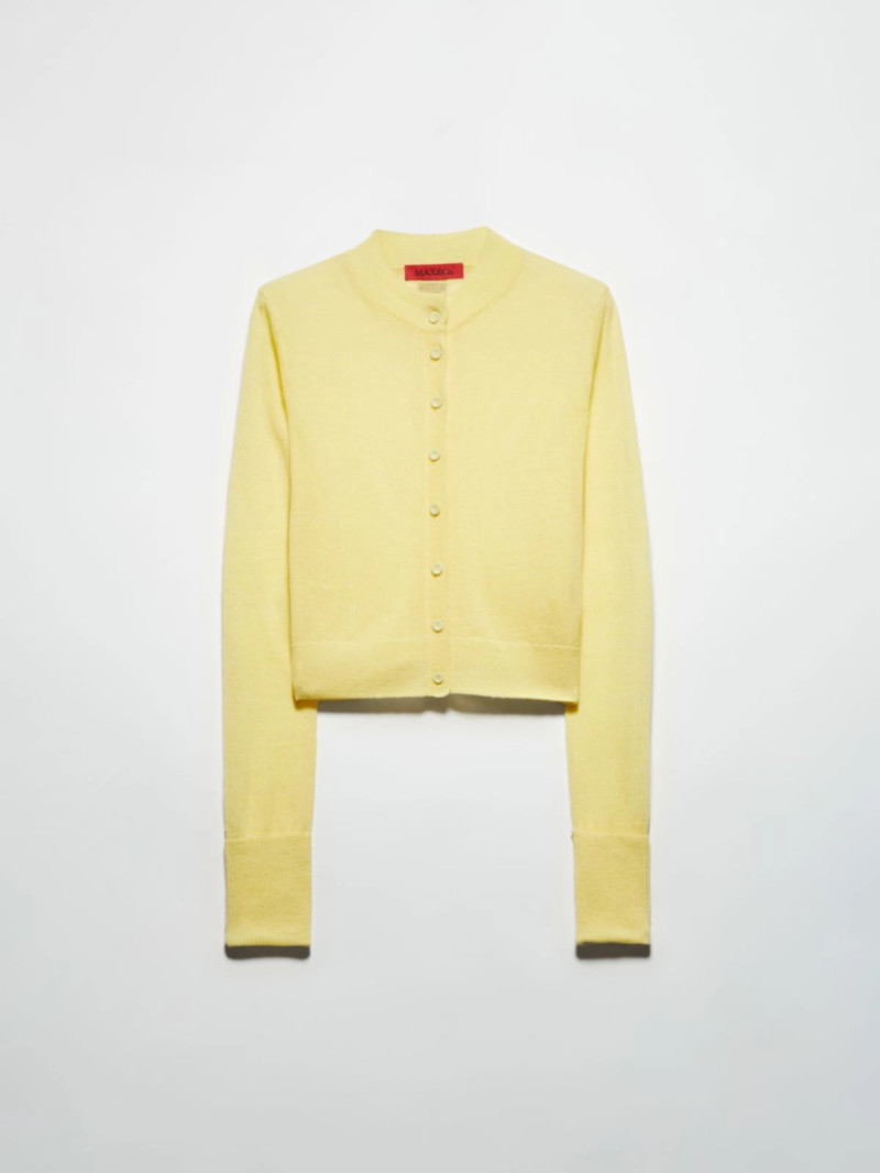 MAX&Co.羊毛羊駝毛混紡短版開襟衫