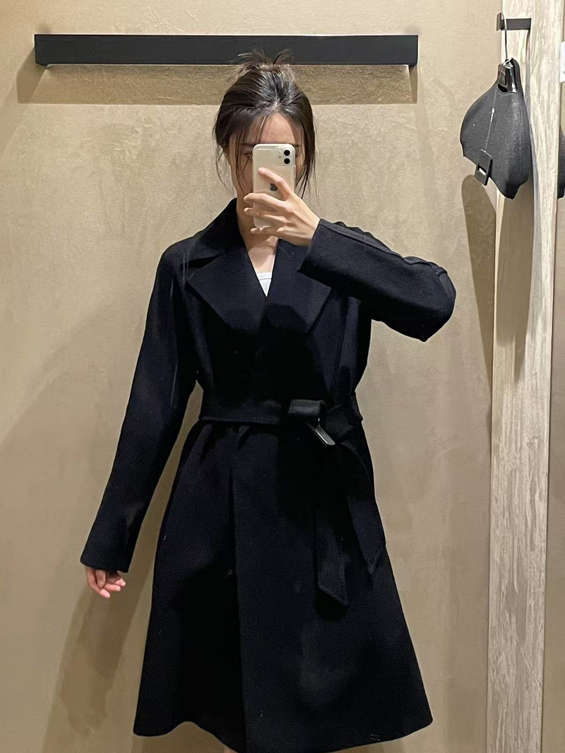 MaxMara Studio羊毛腰帶裹身大衣 MaxMara Studio羊毛腰帶裹身大衣