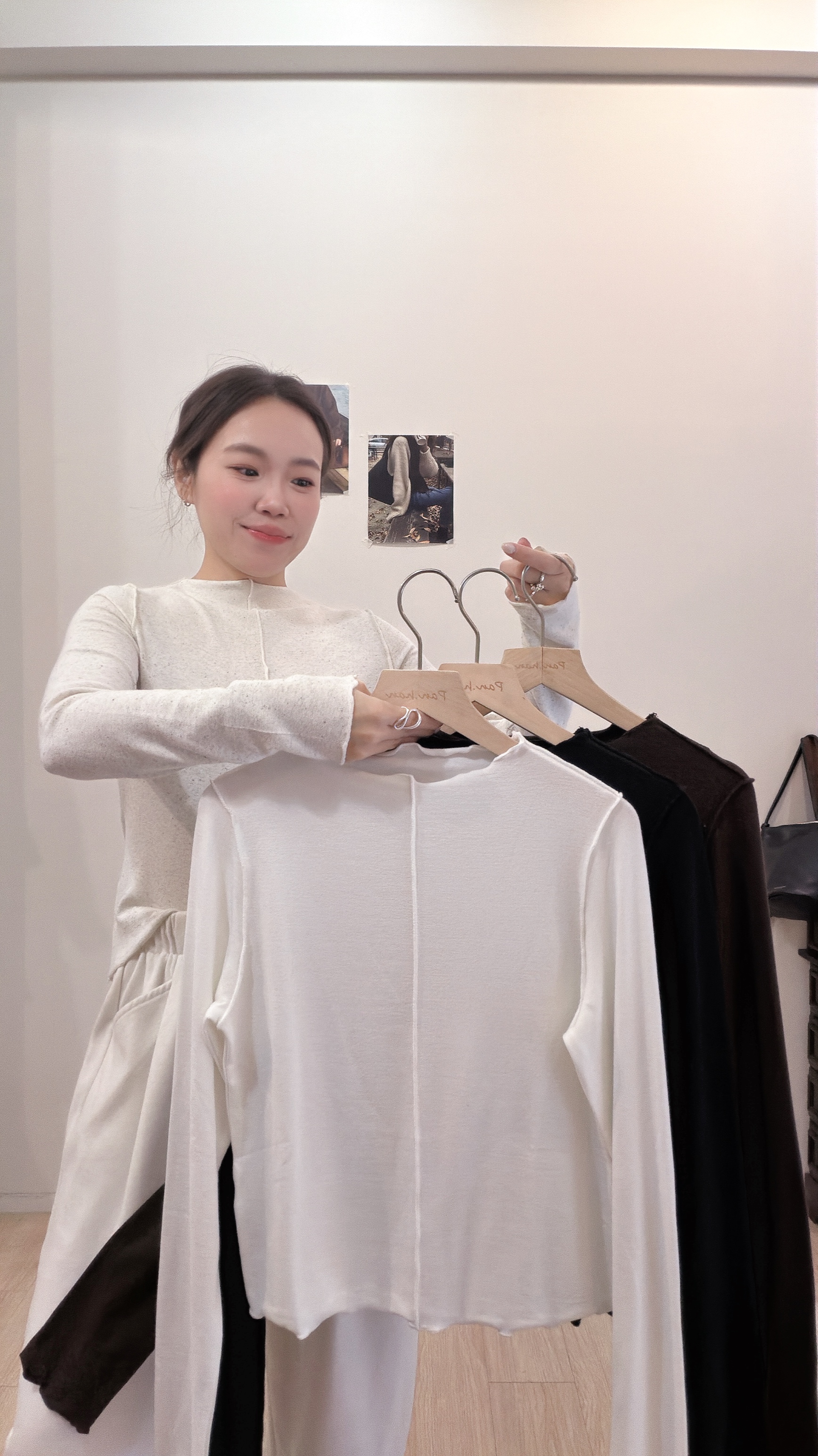 木耳邊中線上衣