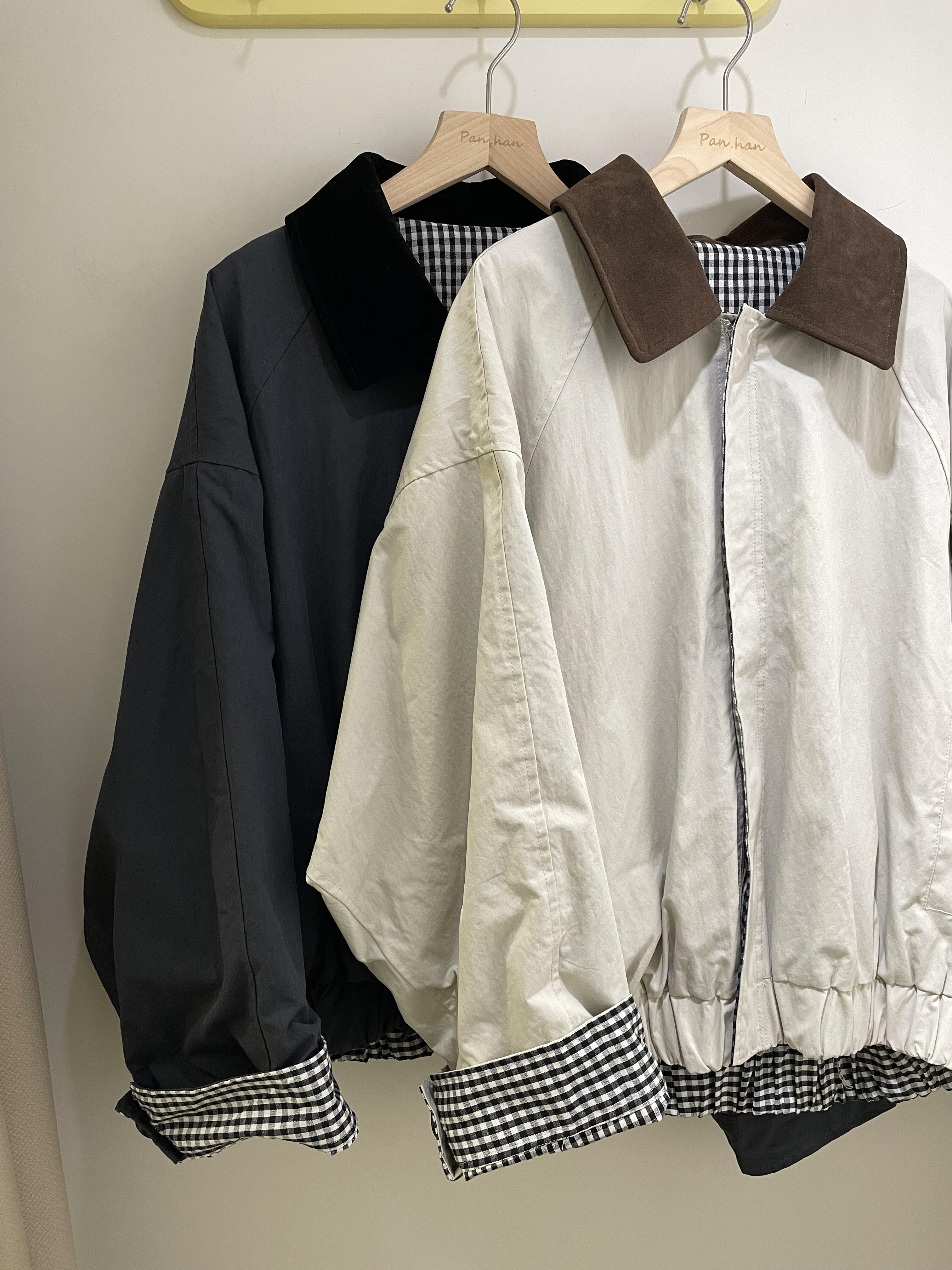 美式復古2way翻領外套