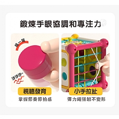 蒙氏六面體 兒童早科教幼嬰兒認知3860百寶箱益智玩具(英文彩盒)(影片必看)6