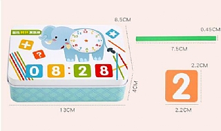 啟蒙數字分解棒 大象算數棒鐵盒 數數學習棒 幼兒園加減法鐵盒(影片必看)4