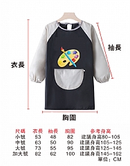幼兒園學校吃飯衣長罩衣畫室防水畫衣反穿衣8