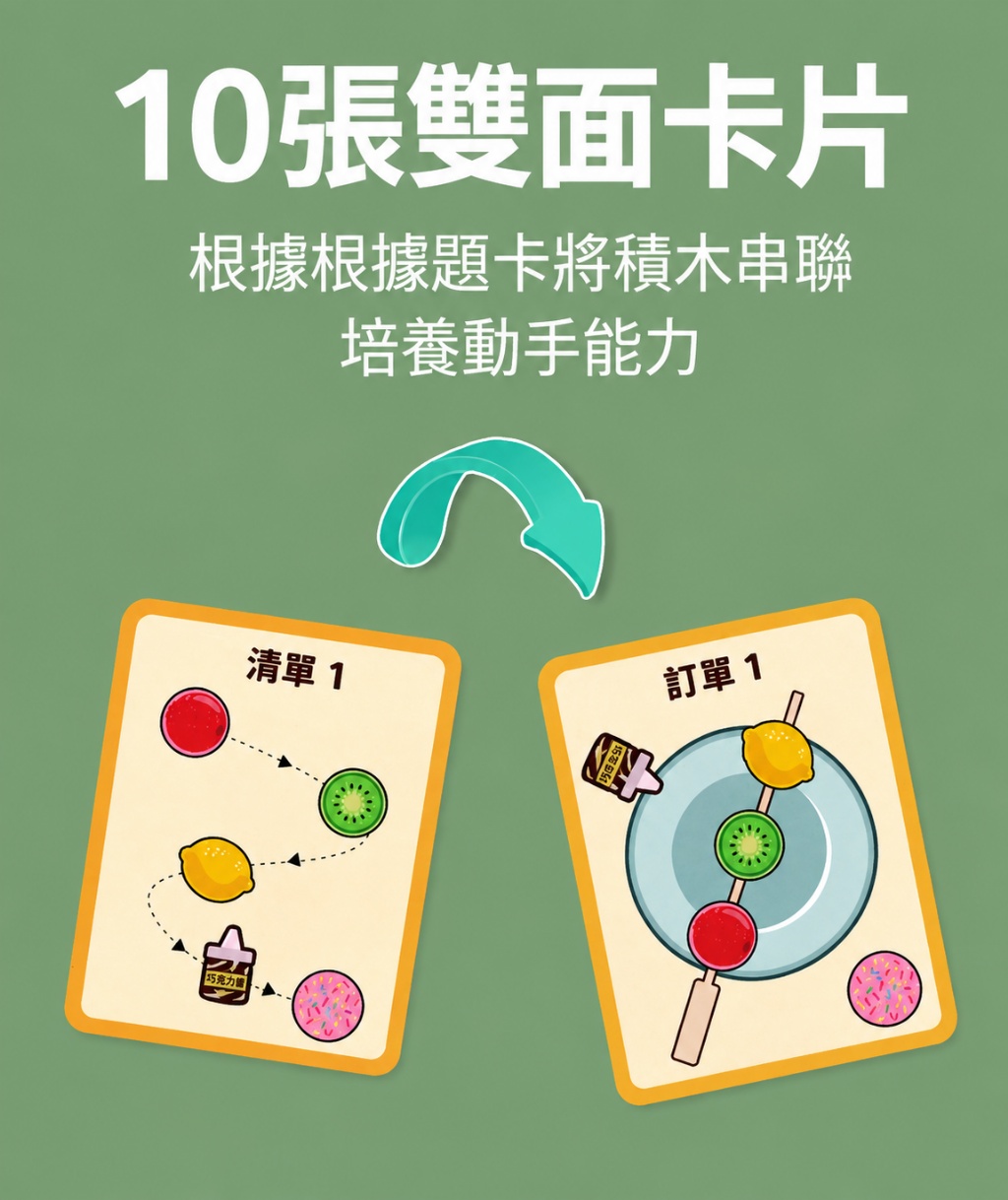 早教木製兒童過家家 水果糖葫蘆 認識水果 燒烤串串樂 認識食物 (影片必看)5