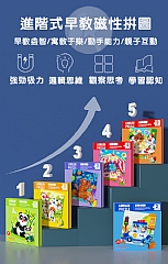 啟蒙成長1-9歲 進階式早教磁性拼圖智力開發益智拼板(影片必看)1