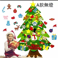 最新款 聖誕老公公款 白雪 魔鬼氈聖誕樹 平面聖誕樹(影片必看)8