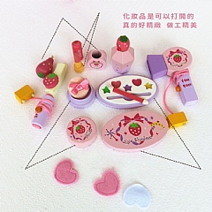 A-皇冠 草莓木製 梳妝台 化妝台全套-附椅子(影片必看)7