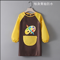 幼兒園學校吃飯衣長罩衣畫室防水畫衣反穿衣6