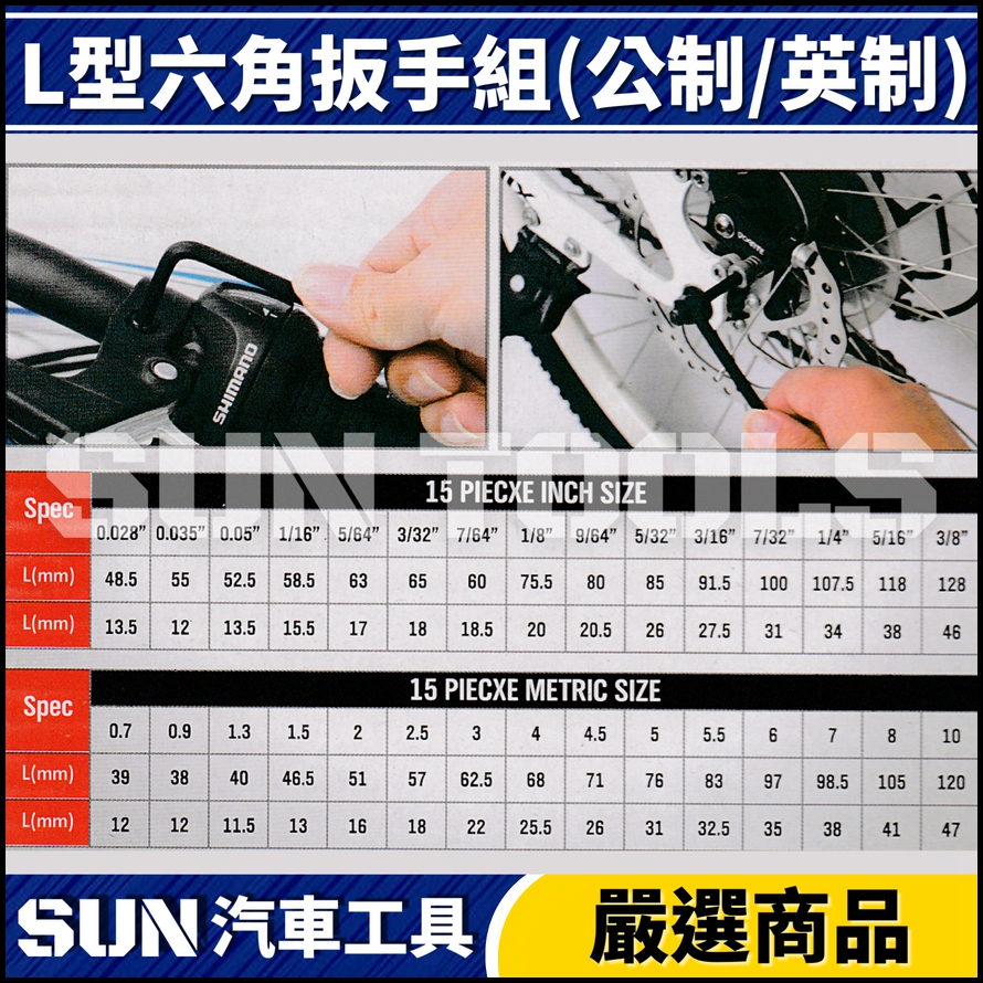 N 30件 L型六角扳手組(公制/英制) N 30件 L型六角扳手組(公制/英制)